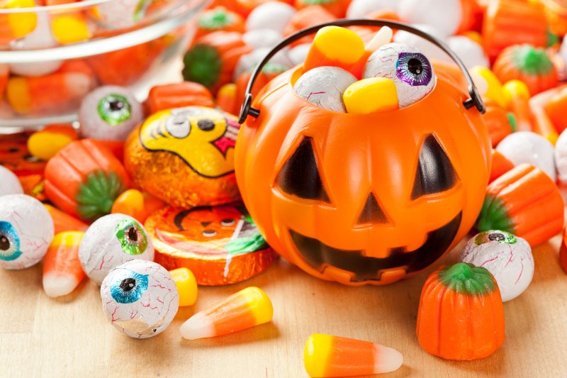 Spooky Orange Halloween Candy